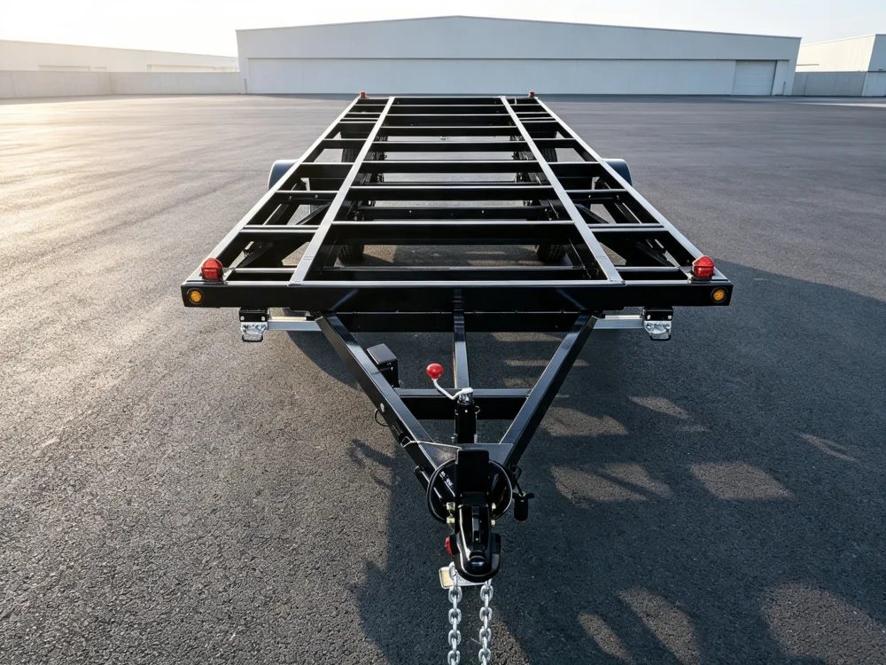 Tandem Axle Tiny House Trailer Frame 20FT Heavy Duty Galvanized RV House Trailer Chassis