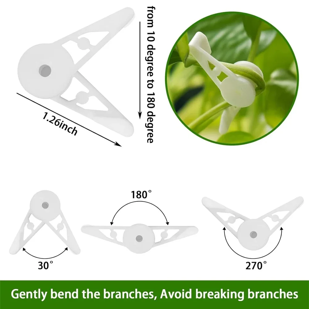 Plant Branches Bender Training Clips Garden Stem Trainer Clips 360 Degree Adjustable Planter Holder for Low Stress Training Tool