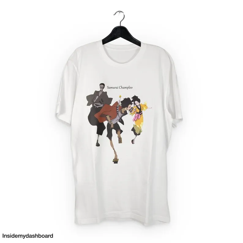 Samurai Champloo Fuu, Mugen & Jin Escaping T-Shirt, Samurai Anime, Nujabes, Cowboy Bebop, Samurai Champloo Shirt