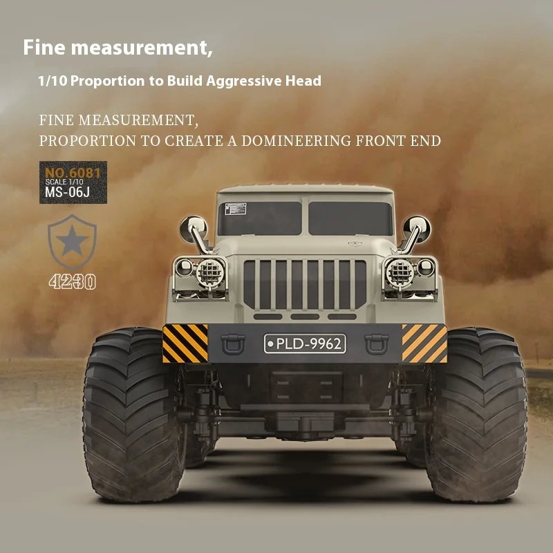 Nuevo camión de Control remoto militar de seis ruedas de simulación, juguete de modelo de transporte pesado para escalada todoterreno con tracción en las cuatro ruedas