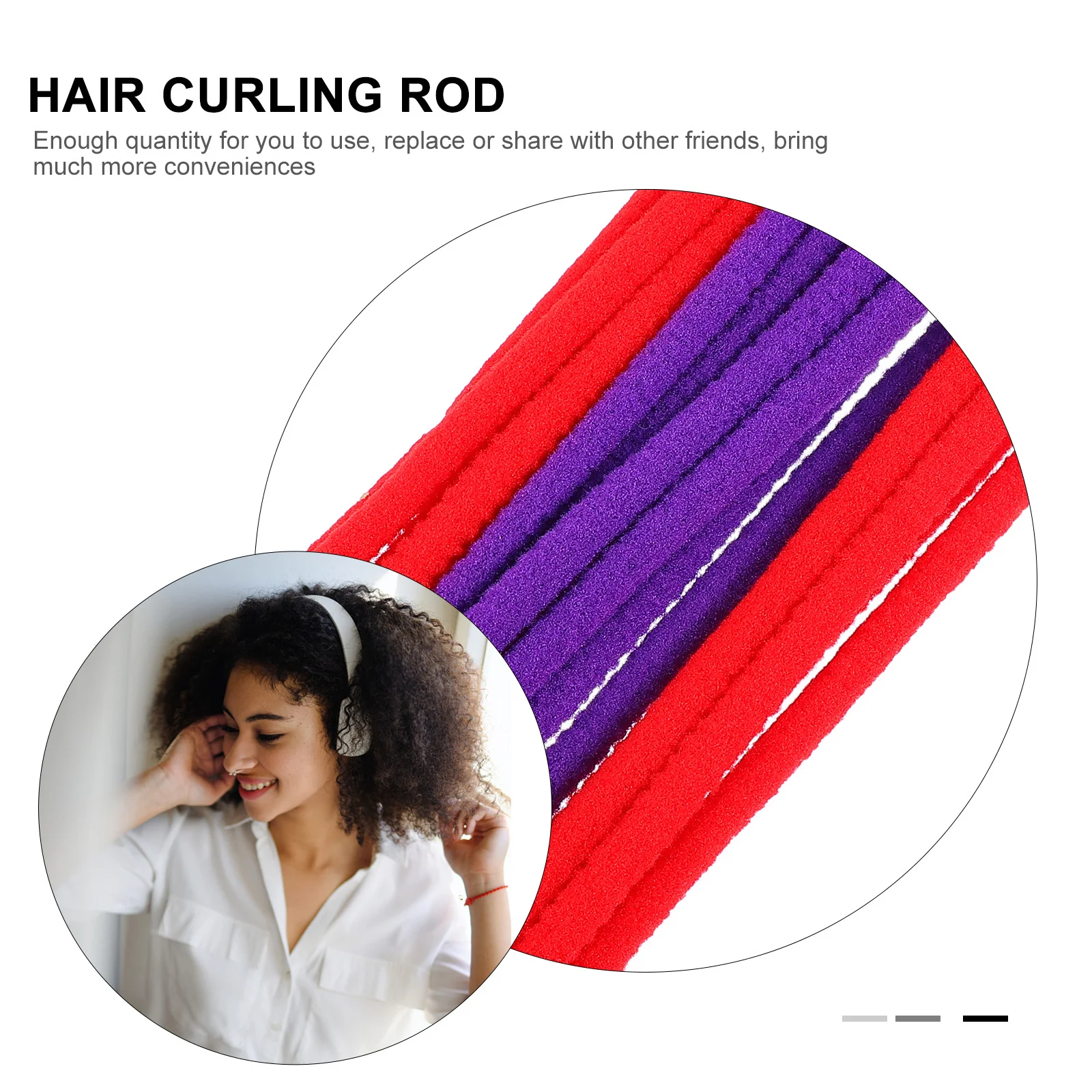 

90Pcs Hair Perm Rods Professional Salon Barber Tool Non Slip Durable Curling Rollers for Wavy Curly Hairstyles