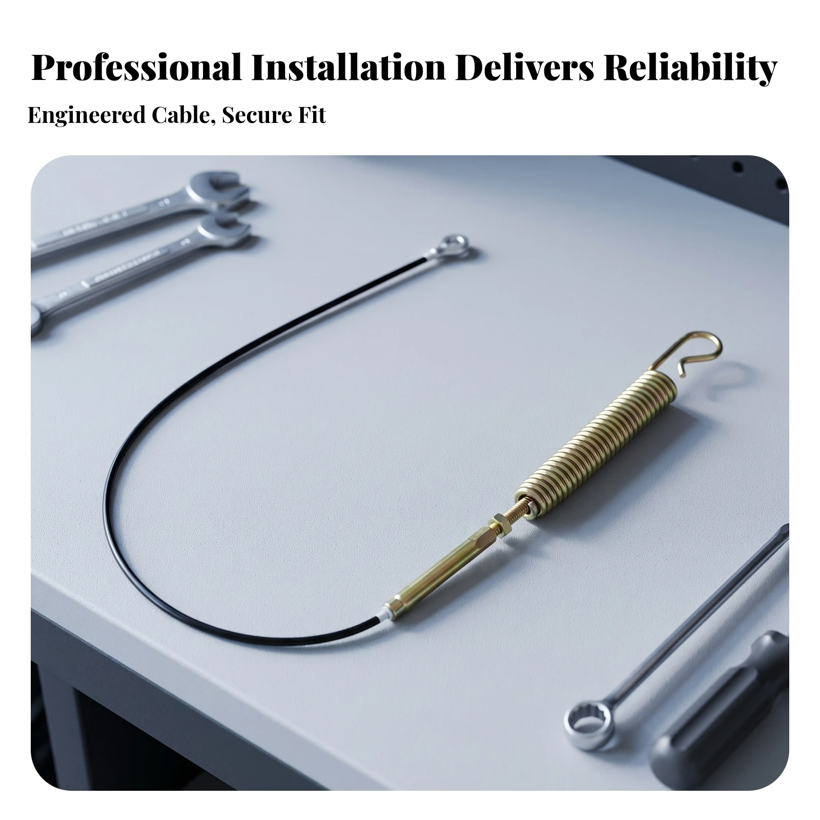 Snow Blower Auger Control Cable Replacement Snowblower Auger Cable Flexible Mechanical for Winter Maintenance