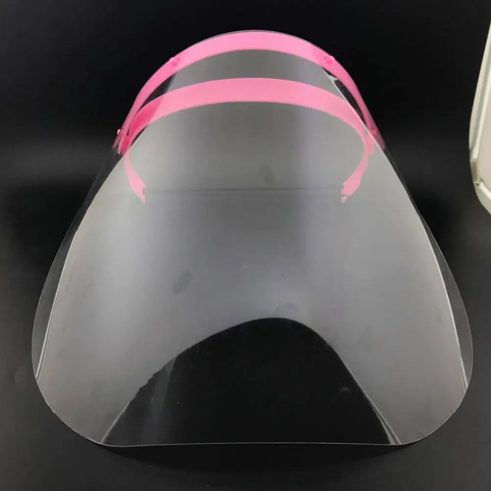 2Pcs Clear Cooking Face Mask Anti-Fog Protective Face Shield Adjustable Headband Full Coverage Reusable Transparent