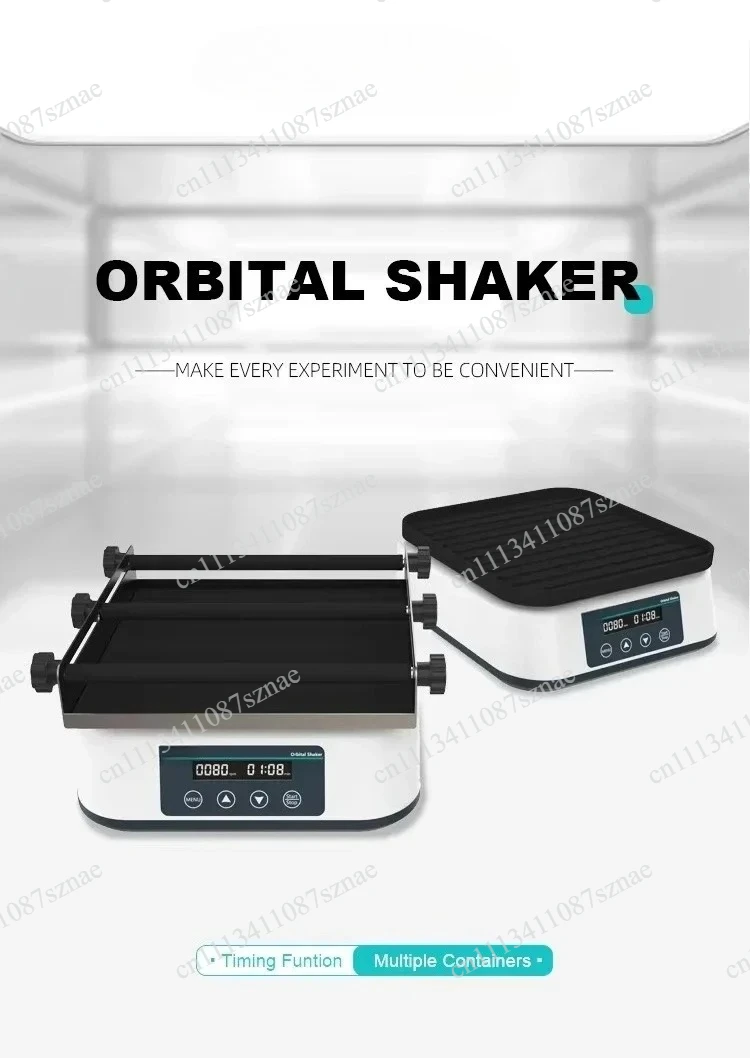 Orbital Lab Shaker with Horizontal Circumferential Cyclotron, Reciprocating Oscillator for Sample Mixing