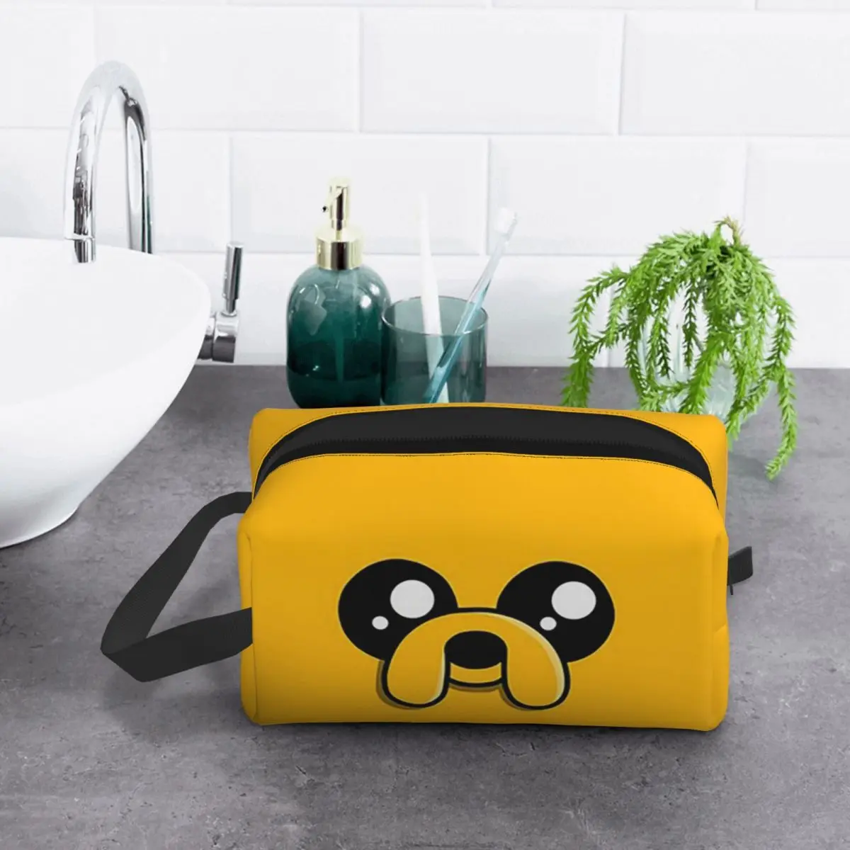 حقيبة مكياج جيك ذا دوج، منظم مستحضرات التجميل، مجموعة أدوات التخزين، حقيبة مستحضرات التجميل للنساء، مقلمة للسفر