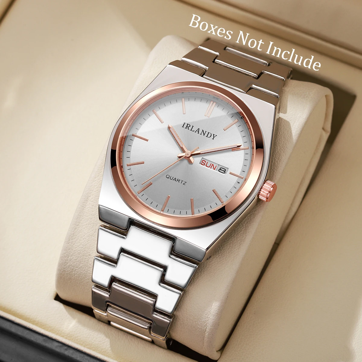 Luxe heren zakelijke horloges kalender quartz horloges voor herenklok Reloj Hombre (zonder doos)