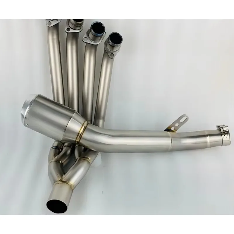 CBR650R/CBR650F/CBR650AR Pipe-Modified AK Design Black/Silver Titanium Alloy Stainless Steel Motorcycle Exhaust！