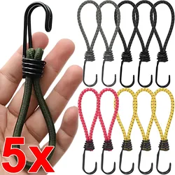 1/3/5Pcs Outdoor Tent Bungee Elastic Rope Cords with Hook for Camping Canopy Tarp Tent Fixed Binding Belt Hook Cord Fastener