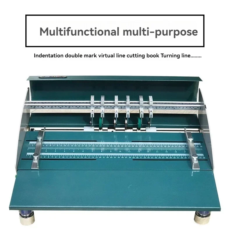 Upgrade Electric Creasing Machine Dotted Paper Cutting Stitching Line Self-adhesive Business Card Folding Machine Automatic