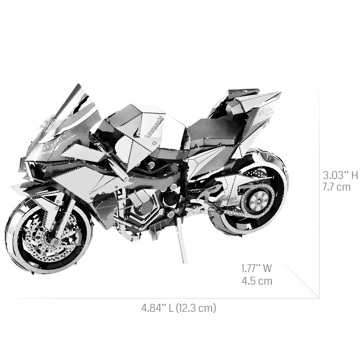 

Kawasaki мотоцикл 3D металлические головоломки наборы моделей DIY лазерная резка головоломка игрушка для детей