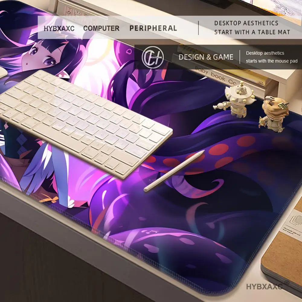 Large Non-slip Rubber Mouse Pad Singer N-Ninomae Ina Nis VTuber Design Gamer Balance Computer Mat Deskmat for Laptop Office Deco