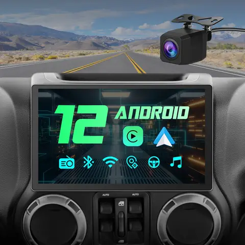 Junsun-Autoradio CarPlay sans fil AI Voice, Android Auto Radio pour Guitar EP Wrangler 2007-2016, 4G, Limitation de la voiture, GPS, Autoradio 2Din, 13 pouces