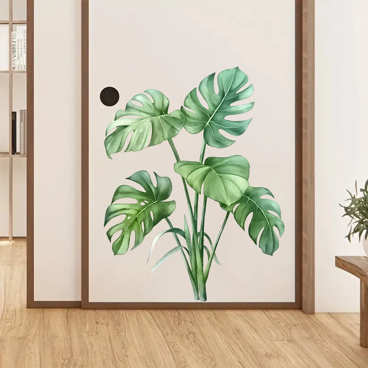 1Pc Watercolor Tortoiseshell Leaf Plant Wall Stickers Furniture Living Room Wall Decals Kids Room Decor Baby Bedroom Decoration