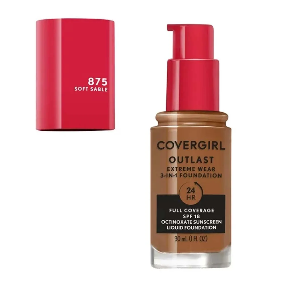 Covergirl Outlast Extreme Wear Foundation 875 Soft Sable