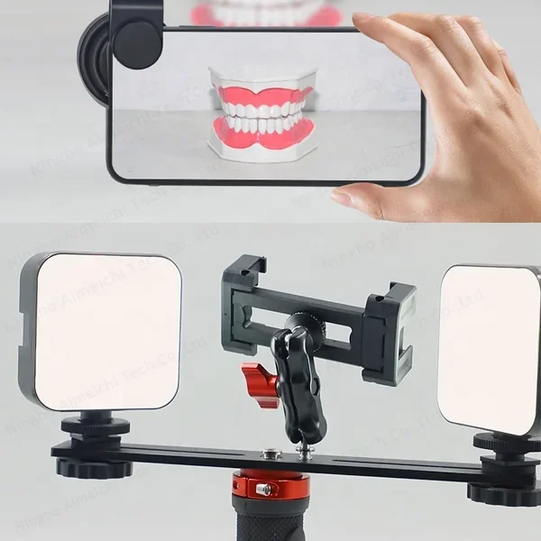 Dental photography flash, Light Emitting Diodes with retractor and 2 64 bulbs