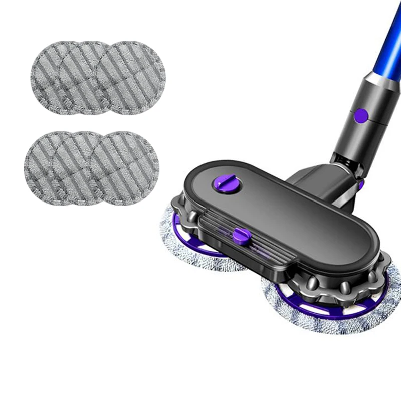 

For Dyson V6 V7 V8 V10 V11 Vacuum Cleaner Accessories 1 Mop Head + 6 Mop Cloth 150Ml Water Tank Capacity