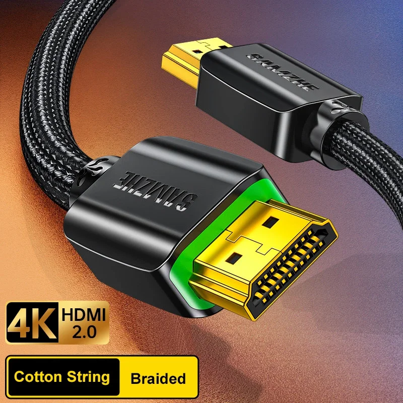 Samzhe Hdmi 4K 60Hz Kabel Splitter Voor Mi Box Hdtv Hdmi 2.0 Audio Kabel Schakelaar Adapter Voor Xiaomi Ps4 Hdmi 2.0 Kabel