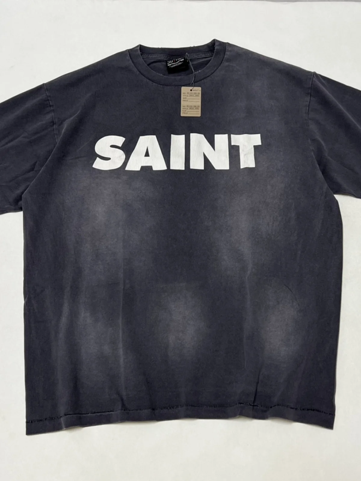 

Мужская футболка American Street Style SAINT Basic Cra Logo, винтажная, свободного кроя, с круглым вырезом, коротким рукавом, из хлопка, молодежный тренд