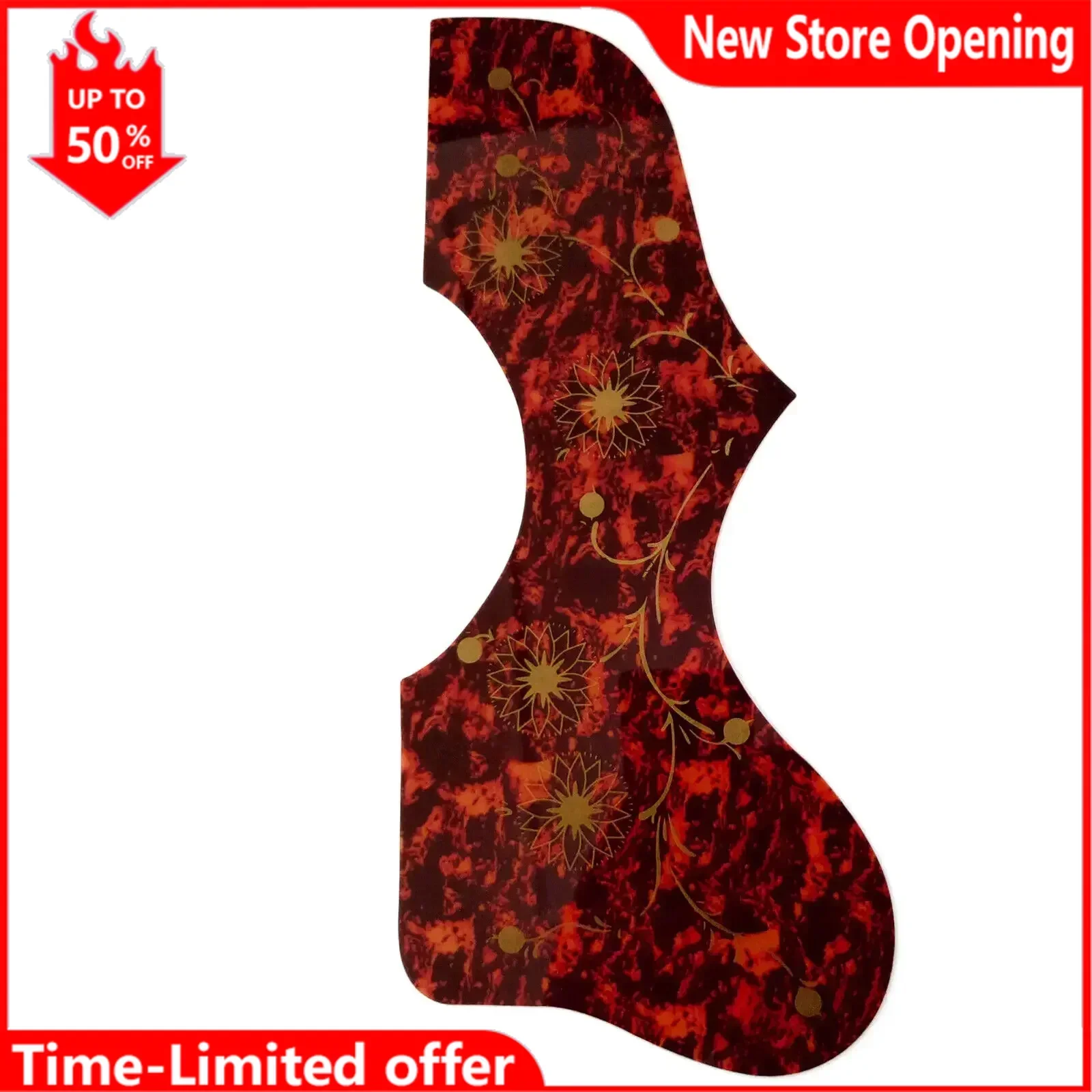 

Acoustic Guitar Pickguard Self-Adhesive for J200/SJ200/EJ200 Guitar Scratch Plate,Tortoise Pattern Acoustic