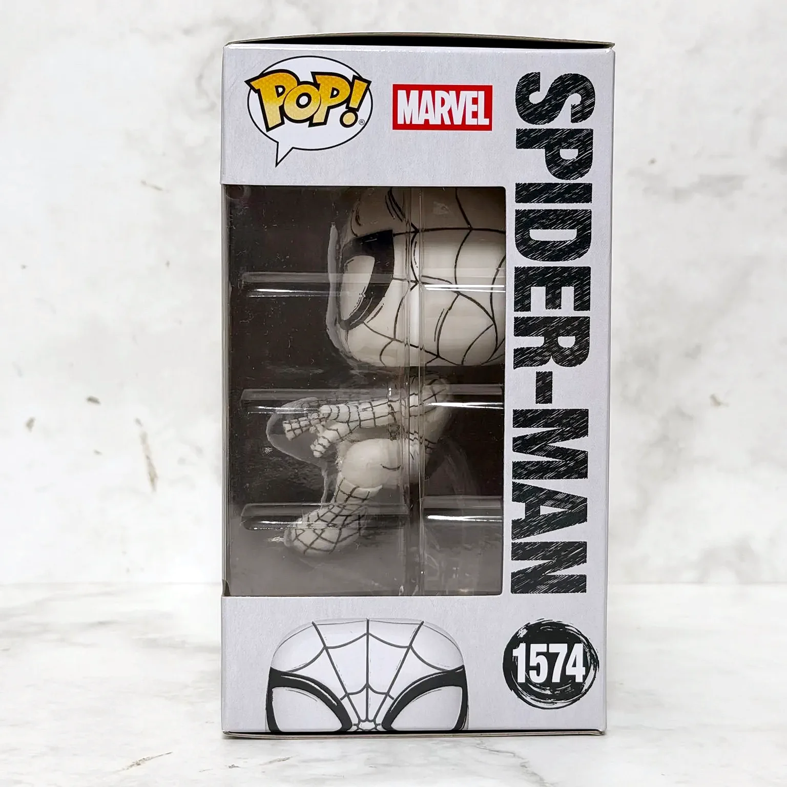 Spider-Man (Sketched Deco) Figure Funko Pop #1574 Official Authentic Limited Collectible Edition Figures Marvel Fans Toy Gift - Image 4