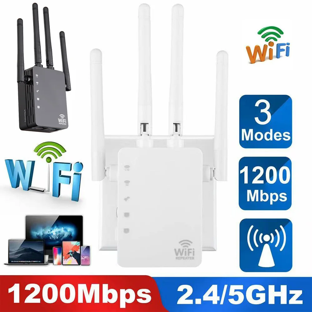 1200mbps-wifiエクステンダールーター-ワイヤレスwifiリピーター-wi-fi増幅器ブースター-リピーター-1200m-5g-wifiリピーター-アクセスポイント