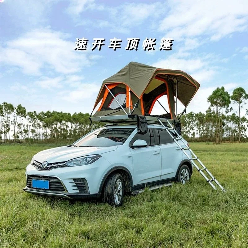 

Travel car roof tent, fully automatic fast-opening soft-top car tent outdoor foldable self-driving travel equipment