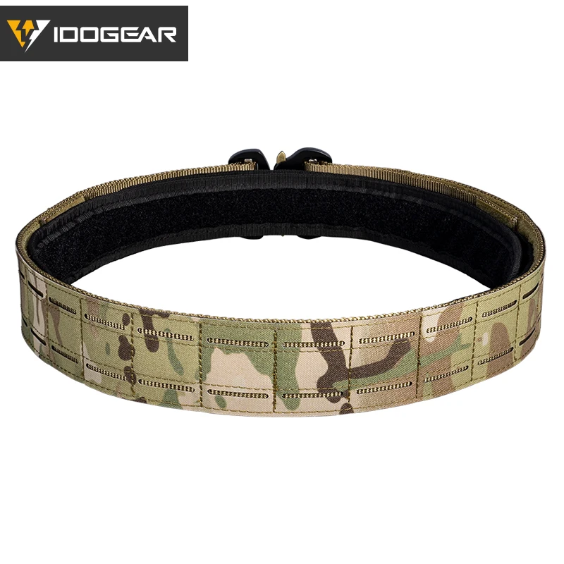 IDOGEAR 2 Zoll Taktischer Gürtel mit 1,75 Zoll Innengürtel Schnellverschluss Metallschnalle MOLLE Lasergeschnittene Herrengürtel 3415 – Detail 10