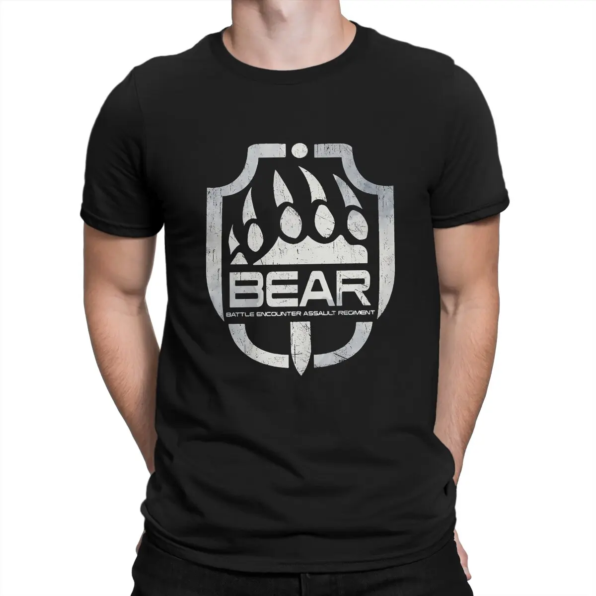 Escape From Tarkov Bear Polyester T Shirt Harajuku Fashion Men's Tshirt O-Neck Men Tops