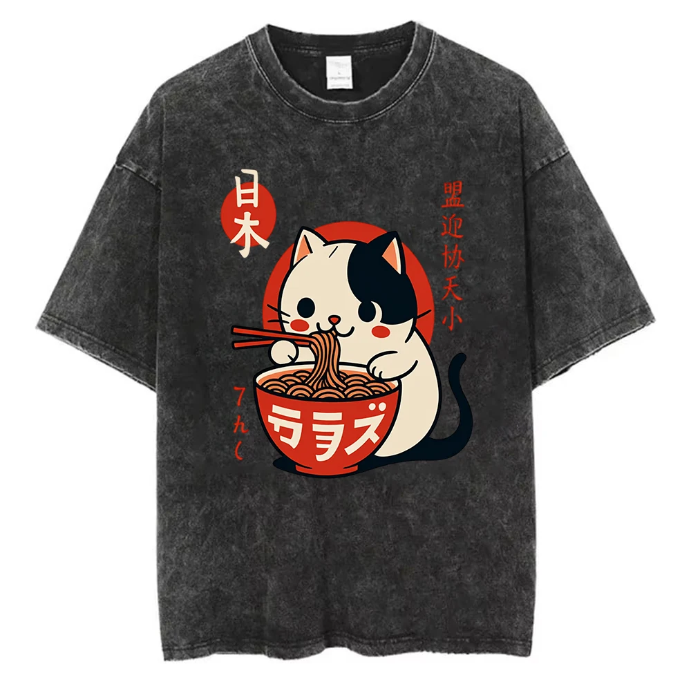 Funny Sushi Graphic Short-Sleeve T-shirt Cute Rice Ball Choosing Nigiri Casual Versatile Cotton Crew Neck Tee Top for Women Men