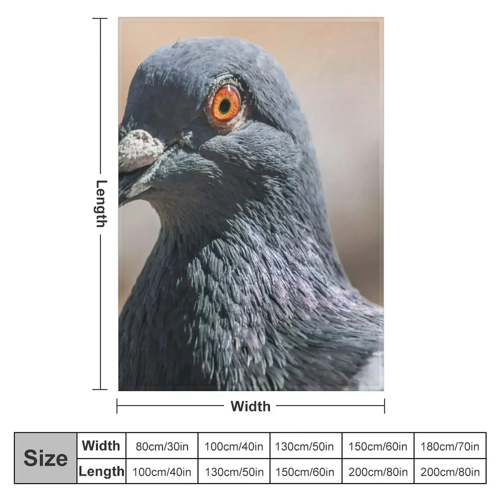 Pigeon Throw Blanket Bed linens Plush Winter beds Decorative Beds Blankets
