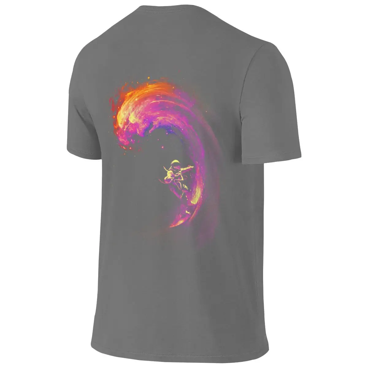 Space Surfing Smooth Reversible T-shirt Original Niche Wrinkle-Free T-shirt
