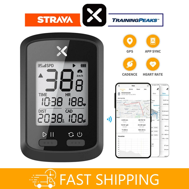 XOSS G+ GPS Bike Computer Wireless Cycling Speedometer Road Bike MTB Waterproof Bluetooth ANT+ Cadence Speed Bicycle Computer