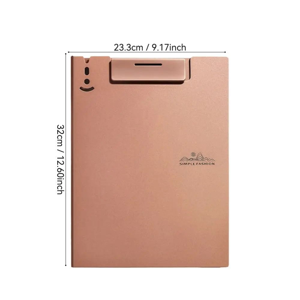 Abrazadera de placa Verhical de doble uso, resistente al agua, con clip de Metal, carpeta de archivos A4, almohadilla de escritura duradera gruesa para oficina
