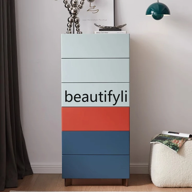 

Solid wood six-chest cabinet, living room storage chest cabinet, bedroom storage, chest of drawers