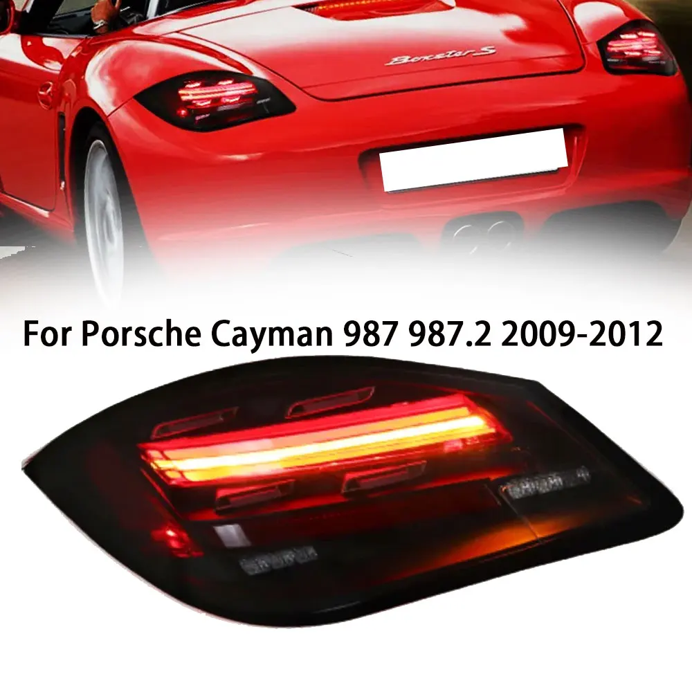 

Задние фары автомобиля для Porsche Cayman 987,2 2009-2012 DRL задний динамический сигнал поворота, тормоз, задний туман, задний фонарь 987 Boxster