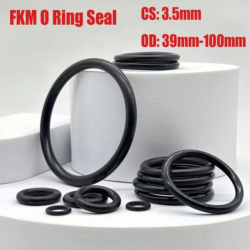 

Уплотнительное кольцо FKM OD39-100 мм CS3,5 мм Уплотнительные кольца из фторкаучука Уплотнительная прокладка Маслостойкая кислото-щелочная устойчивая к жару
