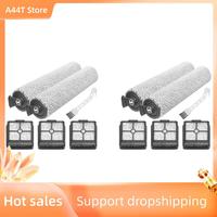 A44T 2 Set Roller Brush Hepa Filter Replacement For Xiaomi Dreame H11 / H11 Max Wet And Dry Vacuum Cleaner Spare Parts