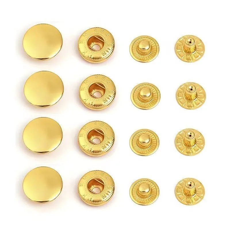 

41 шт., 12,5 мм, золотые металлические защелки, устойчивая пряжка, практичный швейный набор для курток, сумок, изделий из кожи