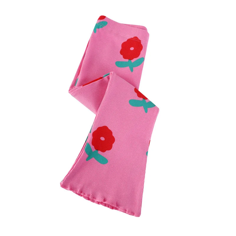 

Jumping Meters 2-7T Solid Boot Floral Printed Full Length Hot Selling Girls Leggings Pants Pencil Pants Autumn Kids Trousers