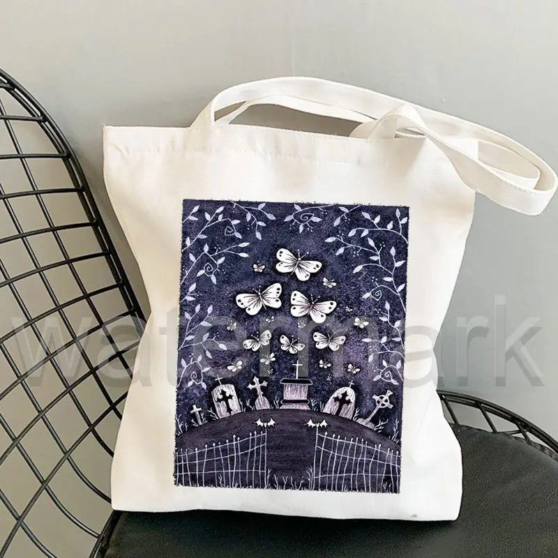 Halloween Dinosaur Trick or Treat Bag for KidsHalloween Tote Bag Women's Harajuku Shoulder Bag Shopping Bags Shopper Bag Bolsas