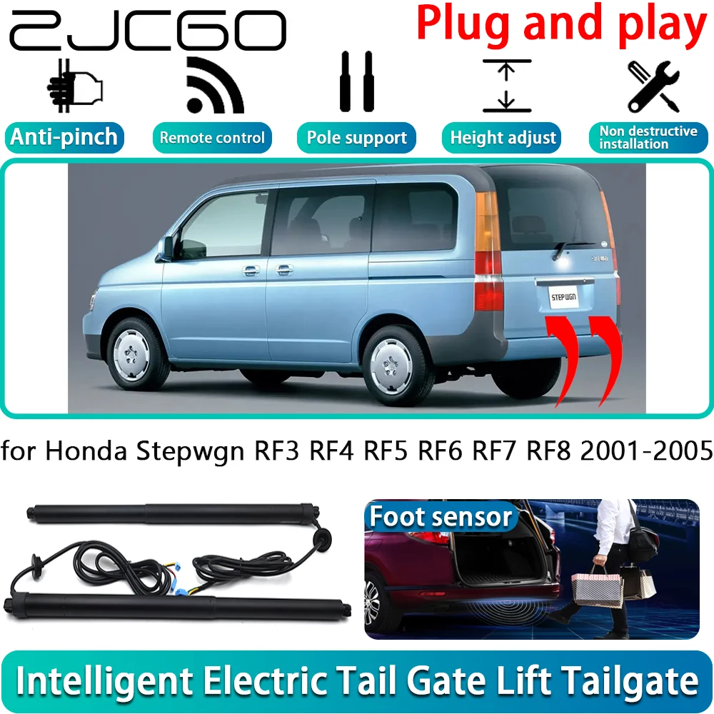 

ZJCGO for Honda Stepwgn RF3 RF4 RF5 RF6 RF7 RF8 2001-2005 Car Electric Powered Tailgate Power Liftgate Automatic Tailgate System