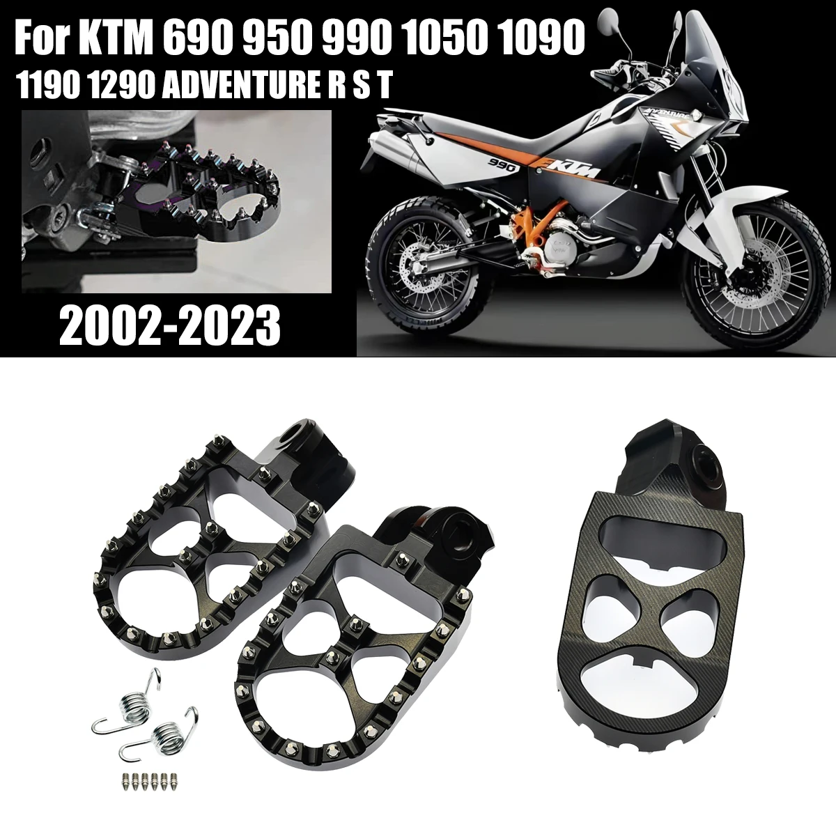 

Footrest Foot Pegs Footpegs Rests Pedals For KTM 690 950 990 1050 1090 1190 1290 ADVENTURE R S T Footpegs EXC 250 300 EXC-F 350