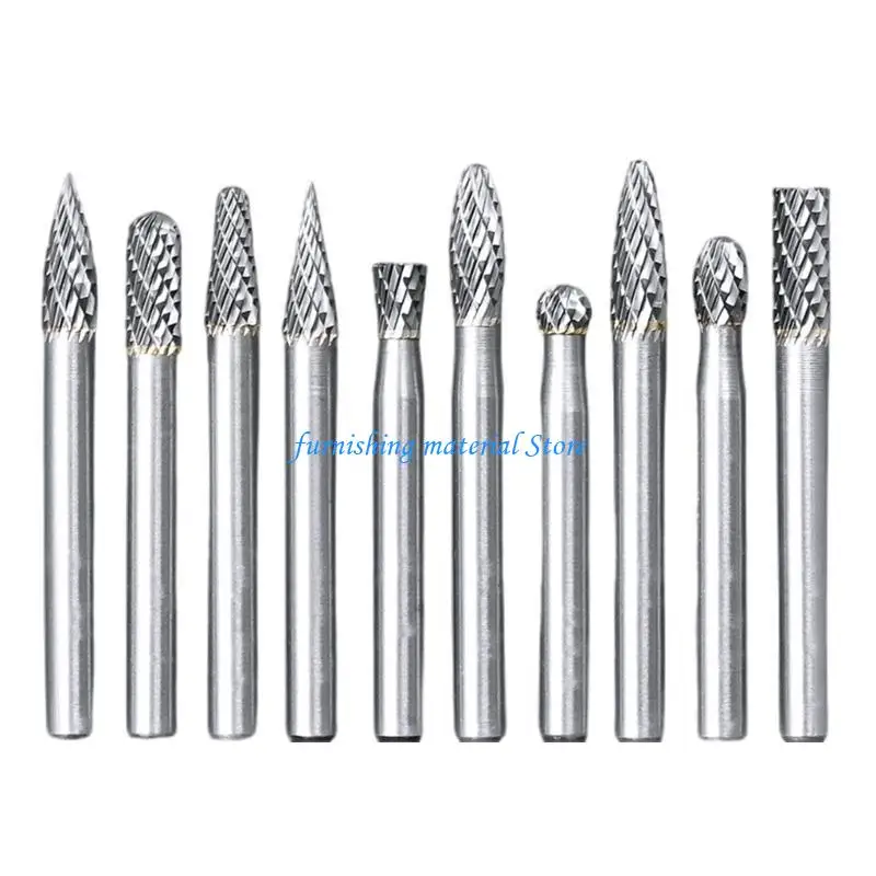 

Y5GD 10Pcs Grinding Bit for Metal Rotary Tool Attachment Accessories Weld Stone