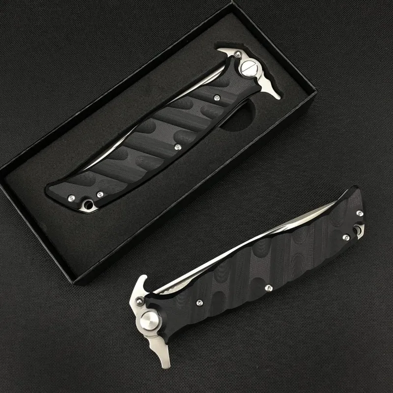 Russian Style D2 Steel Blade G10 Handles Folding Pocket Knife Camping Utility Tools Military Tactical Hunting Survival Knives