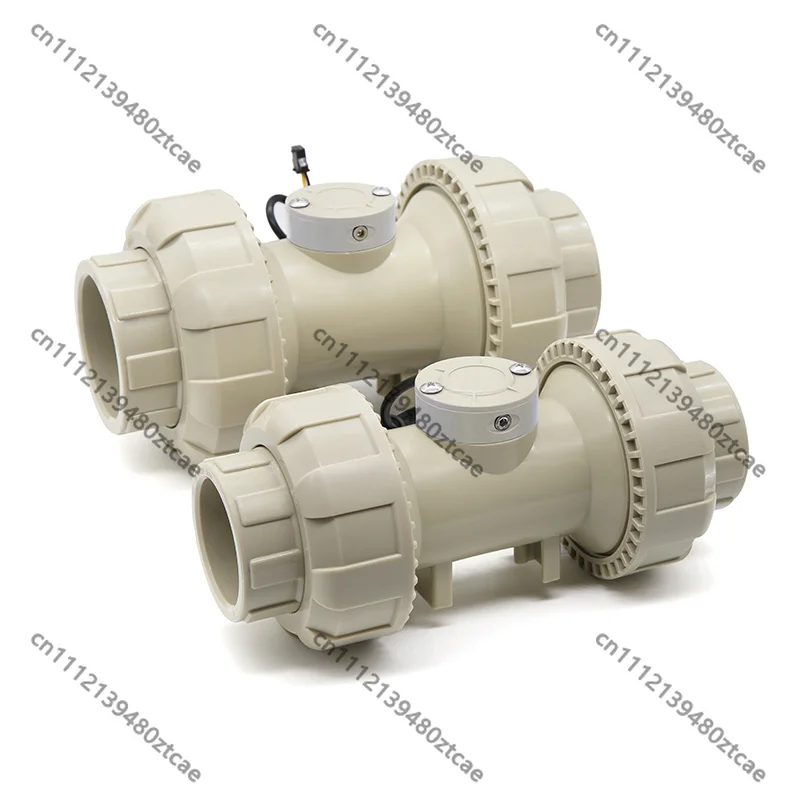 DN40/DN50 PPH Paddle Wheel Turbine Flow Meter High Temp & Corrosion Resistant for Farm Irrigation