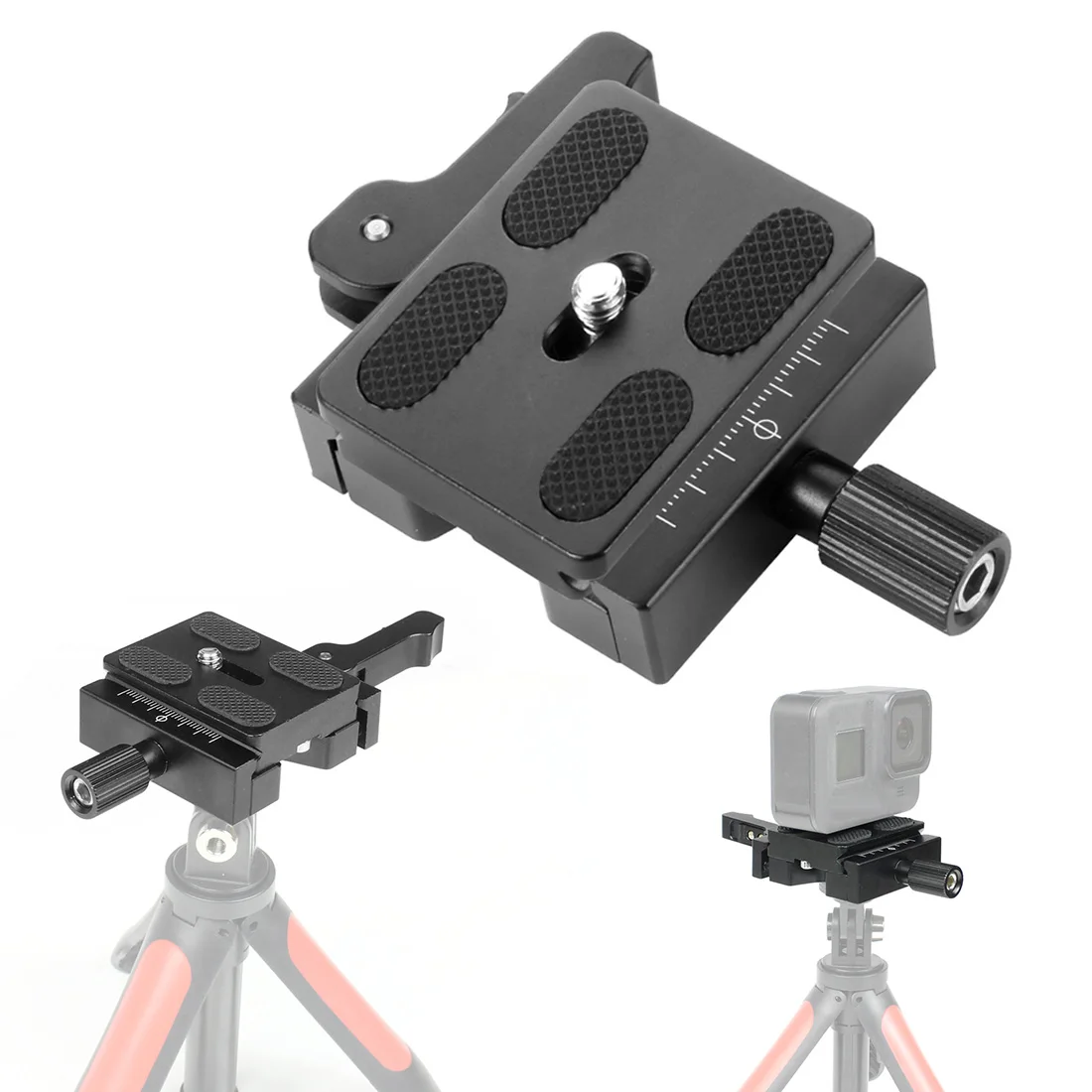 Schnell spanner Klemm platte Set CL-50LS Stativ halterung verstellbare Halterung Clip halter Aluminium mit pu50 qr Board 3/8 "Adapters ch raube – Detail 5