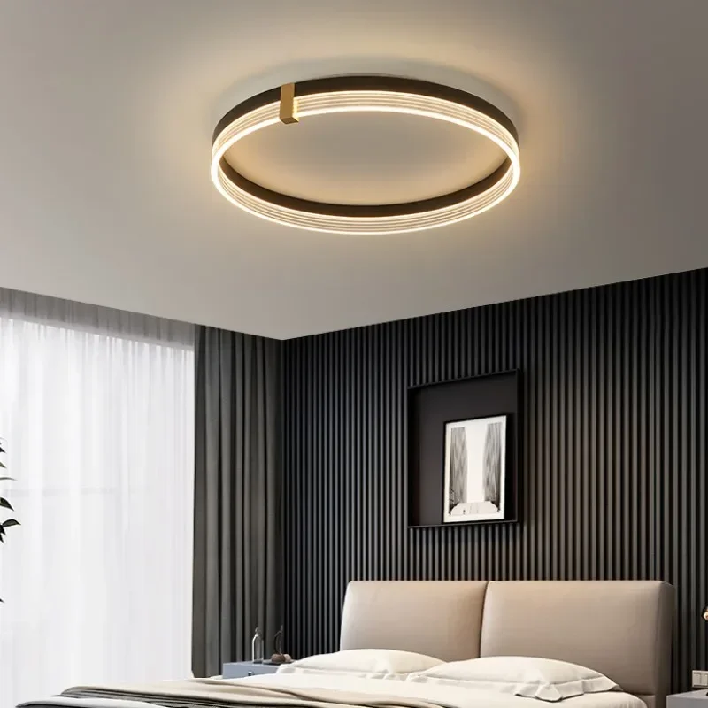 Imagem -03 - Nova Luz de Teto Led Moderna Luxo Proteção para os Olhos Sala Estar Luz Quarto Controle Remoto Iluminação para Casa Circular Luz Teto