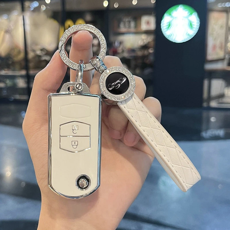 TPU Car Key Case Cover For Mazda 2 3 5 6 8 CX7 CX-7 CX5 CX-5 CX9 CX-9 MX5 MX-5 M6 RX8 RX-8 2 3 4 Buttons Protector