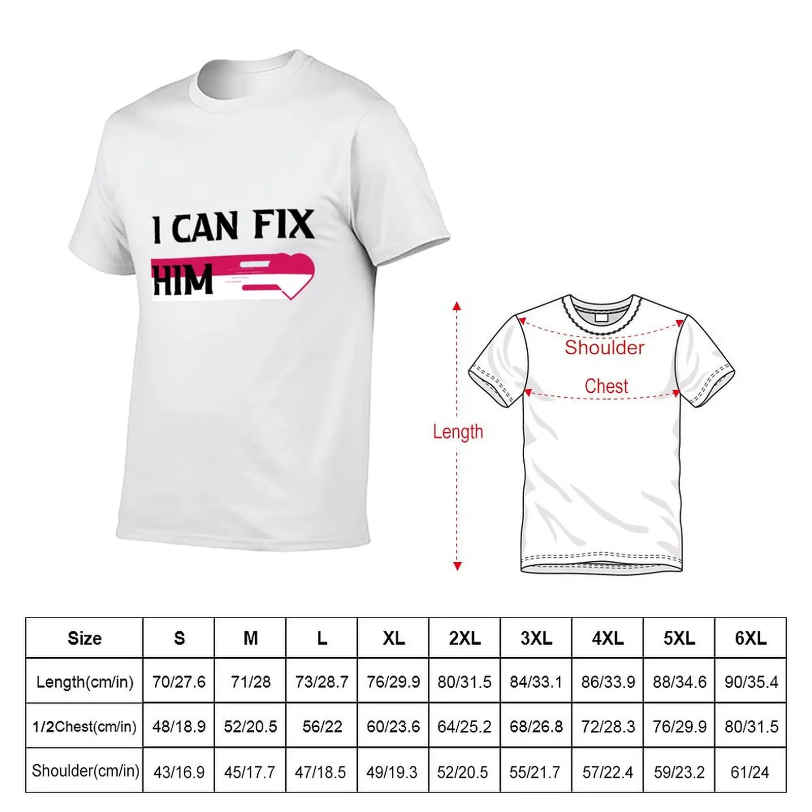 I can fix him tom blyth T-shirt tops blanks men clothings