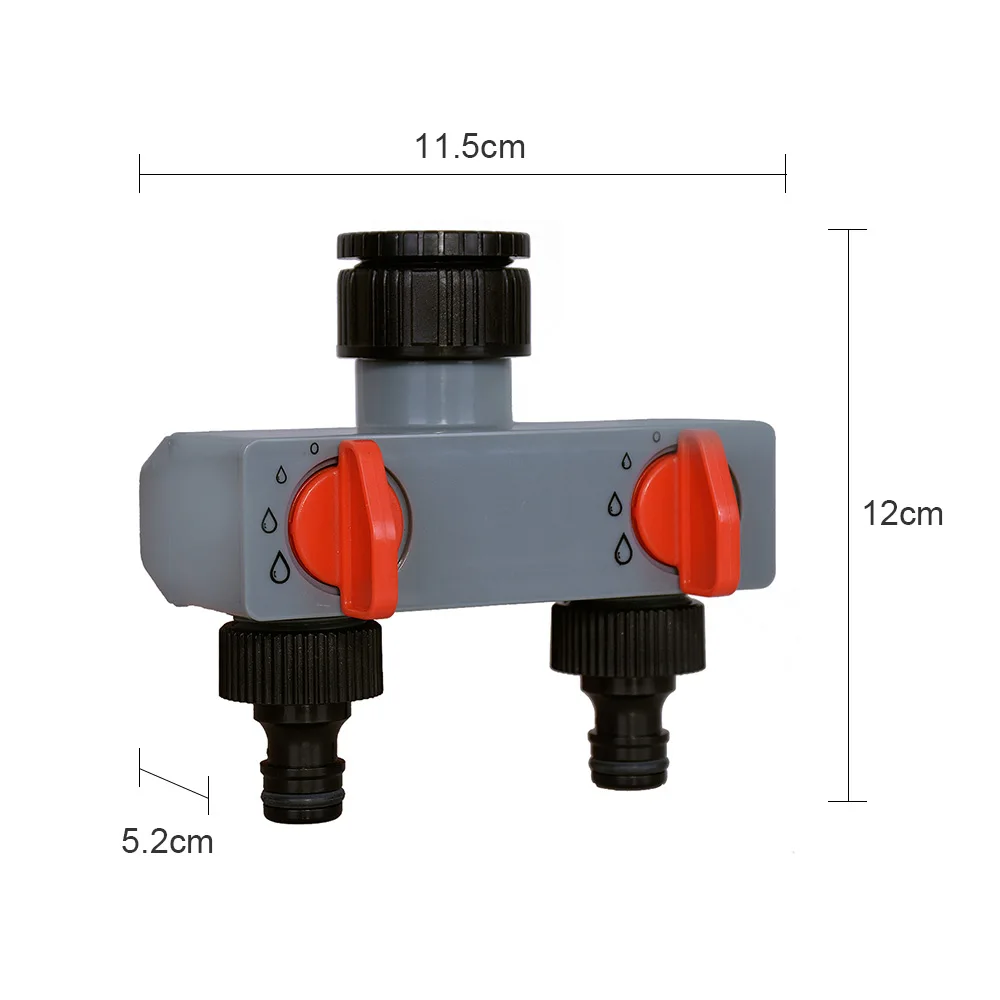 2-drożny/4-drożny rozdzielacz wody Adapter kranu Złącze z tworzywa ABS 3/4 i 1 cal Rozdzielacze węża do kranu wodnego z rurką węża